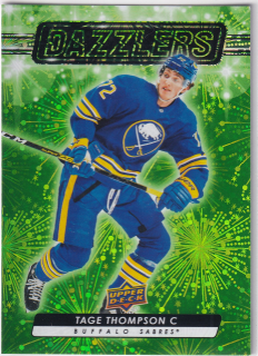 2023-24 UD Series 2 - Tage Thompson - Dazzlers Green
