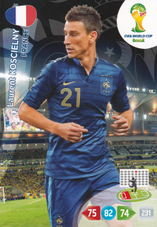 2014 Panini Adrenalyn XL FIFA World Cup Brazil - Laurent Koscielny