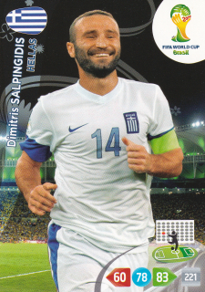 2014 Panini Adrenalyn XL FIFA World Cup Brazil - Dimitris Salpingidis