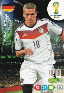 2014 Panini Adrenalyn XL FIFA World Cup Brazil - Lucas Podolski