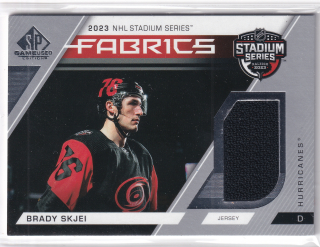 2023-24 UD SP Game Used - Brady Skjei - Fabrics - 2023 NHL Stadium Series
