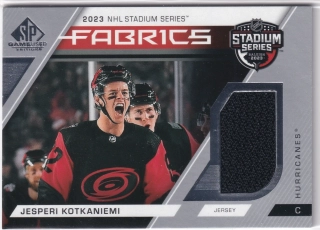 2023-24 UD SP Game Used - Jesperi Kotkaniemi - Fabrics - 2023 NHL Stadium Series