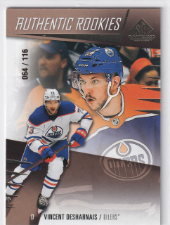 2023-24 UD SP Game Used - Vincent Desharnais - Authentic Rookies Gold /116