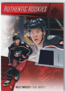 2023-24 UD SP Game Used - Billy Sweezey - Authentic Rookies Jersey