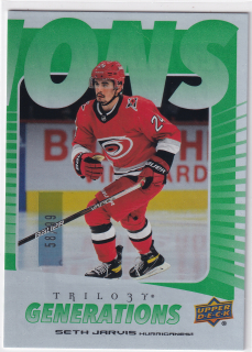 2023-24 UD Trilogy - Seth Jarvis - Generations Green /99