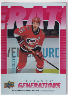 2023-24 UD Trilogy - Sebastian Aho - Generations Red /799