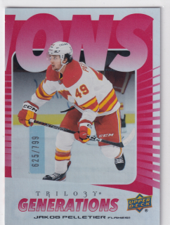 2023-24 UD Trilogy - Jakob Pelletier - Generations Red /799