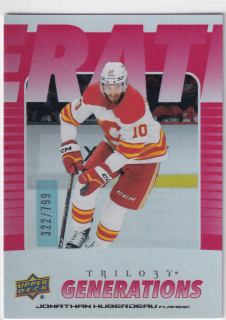 2023-24 UD Trilogy - Jonathan Huberdeau - Generations Red /799
