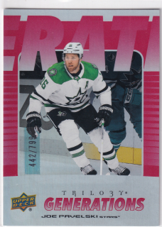2023-24 UD Trilogy - Joe Pavelski - Generations Red /799