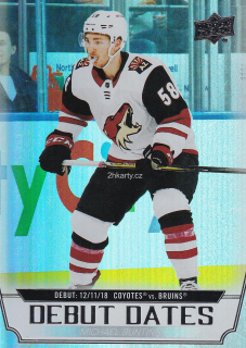 2022-23 UD Series 1 - Michael Bunting - Debut Dates