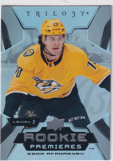 2023-24 UD Trilogy - Egor Afanasyev - Rookie Premieres Level 2 /699