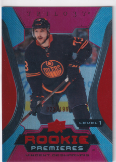 2023-24 UD Trilogy - Vincent Desharnais - Rookie Premieres Red /199