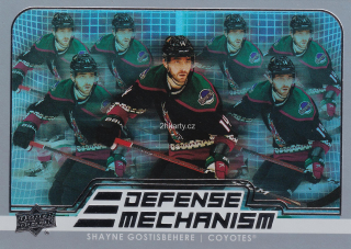 2022-23 UD Series 1 - Shayne Gostisbehere - Defense Mechanism