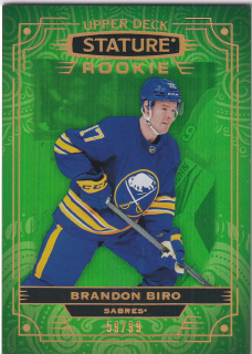 2022-23 UD Stature - Brandon Biro - Rookie Green /99