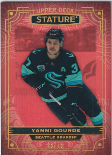 2022-23 UD Stature - Yani Gourde - Red /75