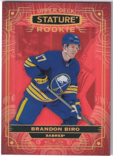 2022-23 UD Stature - Brandon Biro - Rookie Red /75