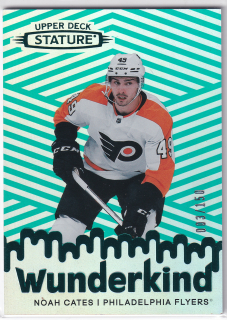 2022-23 UD Stature - Noah Cates - Wunderkind Green /150