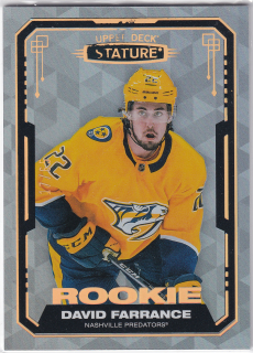 2021-22 UD Stature - David Farrance - Rookie Design Variant /65