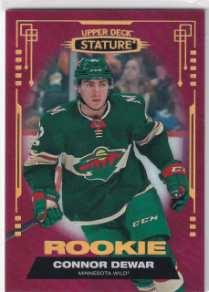 2021-22 UD Stature - Connor Dewar - Rookie Red /75