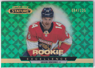 2021-22 UD Stature - Grigori Denisenko - Rookie Excellence Green /125