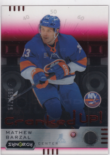 2023-24 UD Synergy - Mathew Barzal - Cranked Up! Red /599