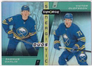 2021-22 UD Synergy - Rasmus Dahlin, Victor Olofsson - Synergistic Duos /999