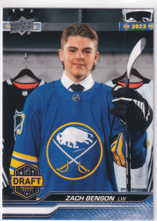 2023-24 UD Extended Series - Zach Benson - 1st Round Rookies