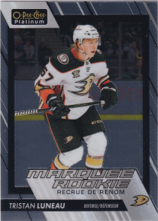 2023-24 UD O-Pee-Chee Platinum - Tristan Luneau - Marquee Rookie