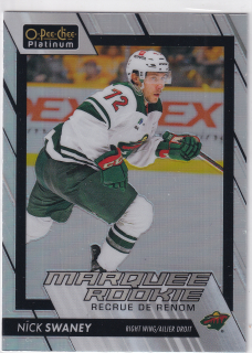 2023-24 UD O-Pee-Chee Platinum - Nick Swaney - Marquee Rookie Rainbow