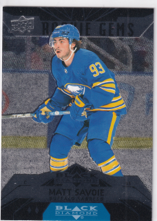 2023-24 UD Extended Series - Matt Savoie - Black Diamond Retro Rookie Gems