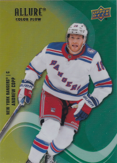 2022-23 UD Allure - Andrew Copp - Color Flow Yellow-Green
