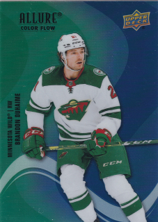 2022-23 UD Allure - Brandon Duhaime - Color Flow Green-Blue