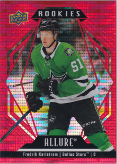 2022-23 UD Allure - Fredrik Karlstrom - Red Rainbow