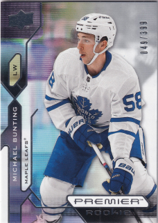 2021-22 UD Premier - Michael Bunting - Rookie /399