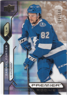 2021-22 UD Premier - Gabriel Fortier - Rookie Gold /199