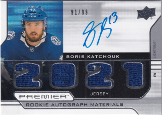 2021-22 UD Premier - Boris Katchouk - Rookie Autograph Materials /99