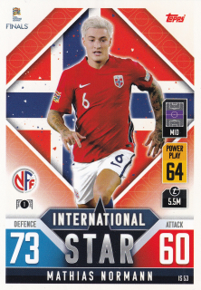 2022 Topps Match Attax 101 The Road To UEFA Nations League Finals - Mathias Normann