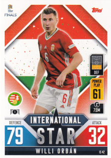2022 Topps Match Attax 101 The Road To UEFA Nations League Finals - Willi Orban