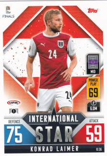2022 Topps Match Attax 101 The Road To UEFA Nations League Finals - Konrad Laimer