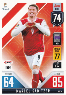 2022 Topps Match Attax 101 The Road To UEFA Nations League Finals - Marcel Sabitzer