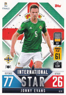 2022 Topps Match Attax 101 The Road To UEFA Nations League Finals - Jonny Evans