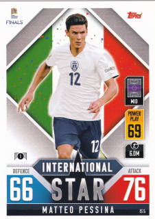 2022 Topps Match Attax 101 The Road To UEFA Nations League Finals - Matteo Pessina