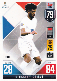2022 Topps Match Attax 101 The Road To UEFA Nations League Finals - Kingsley Coman