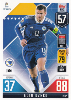 2022 Topps Match Attax 101 The Road To UEFA Nations League Finals - Edin Dzeko