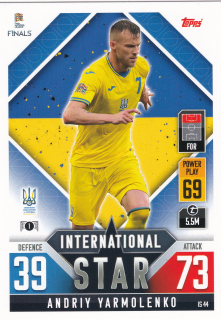 2022 Topps Match Attax 101 The Road To UEFA Nations League Finals - Andriy Yarmolenko