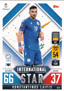 2022 Topps Match Attax 101 The Road To UEFA Nations League Finals - Konstantinos Laifis
