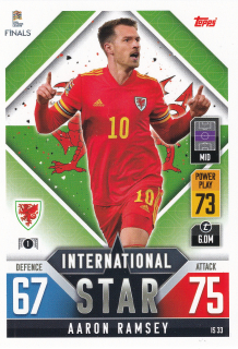 2022 Topps Match Attax 101 The Road To UEFA Nations League Finals - Aaron Ramsey