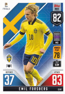 2022 Topps Match Attax 101 The Road To UEFA Nations League Finals - Emil Forsberg
