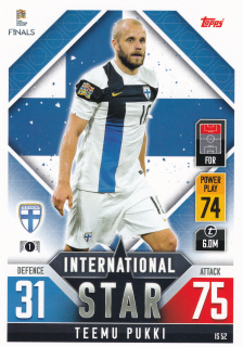 2022 Topps Match Attax 101 The Road To UEFA Nations League Finals - Teemu Pukki