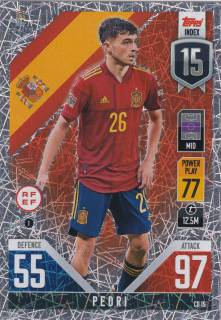2022 Topps Match Attax 101 The Road To UEFA Nations League Finals - Pedri